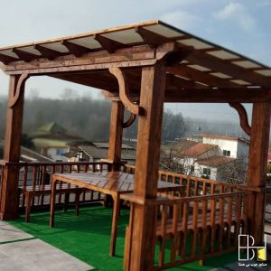 آلاچیق تمام چوبی