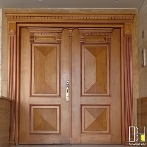 درب لابی تمام چوبی کد 1002