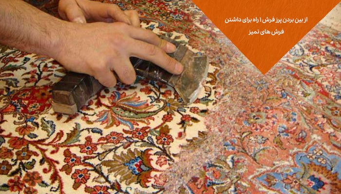 از بین بردن پرز فرش 1 راهنما برای داشتن فرش‌ های تمیز