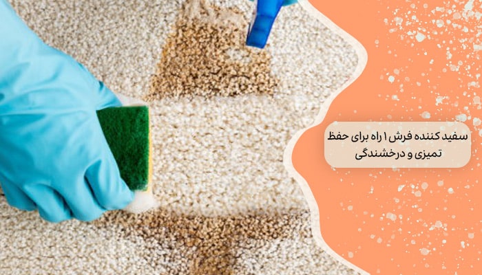 سفید کننده فرش 1 راه برای حفظ تمیزی و درخشندگی